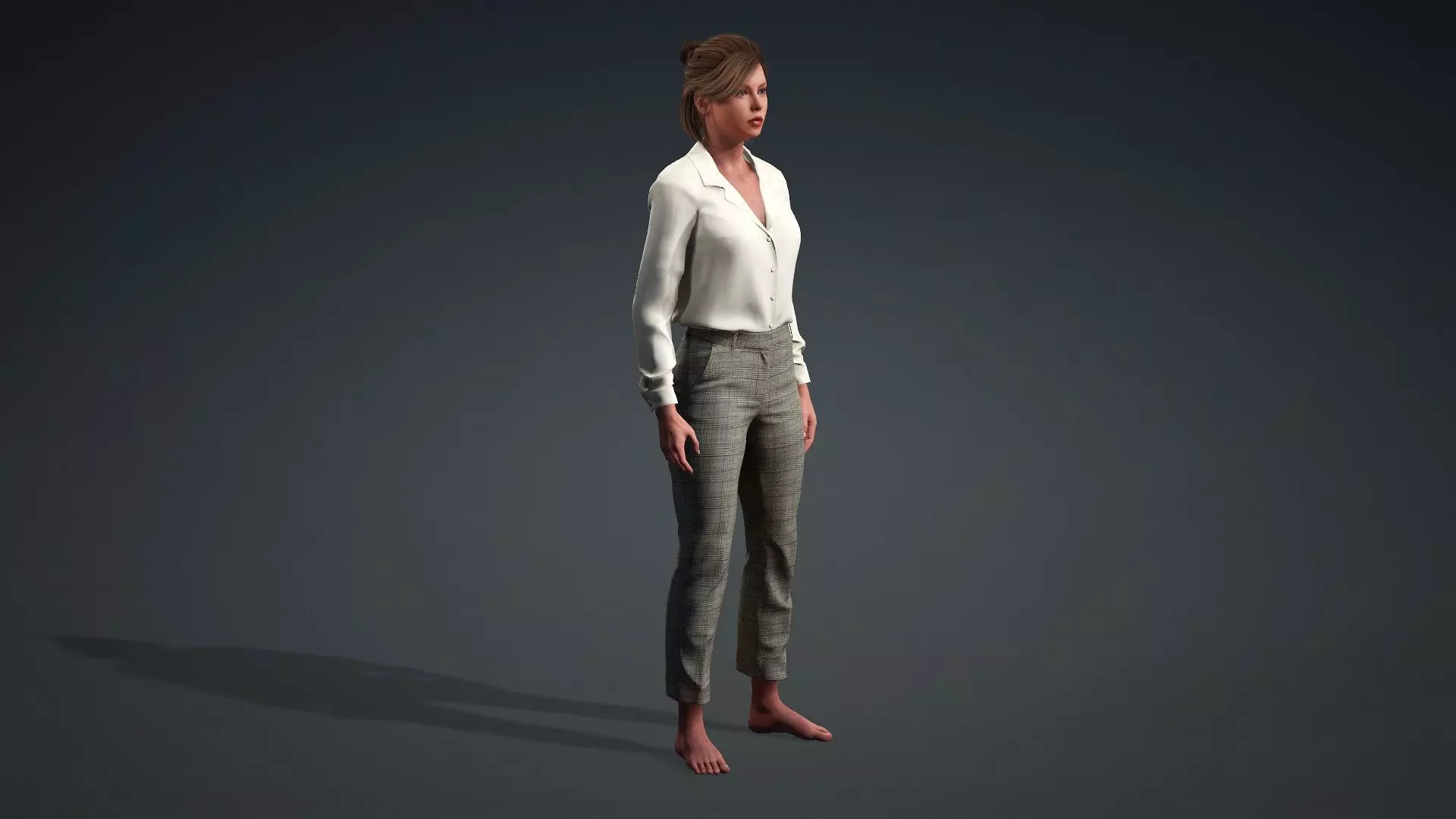 Realistic Woman 3D Model 3D model_10