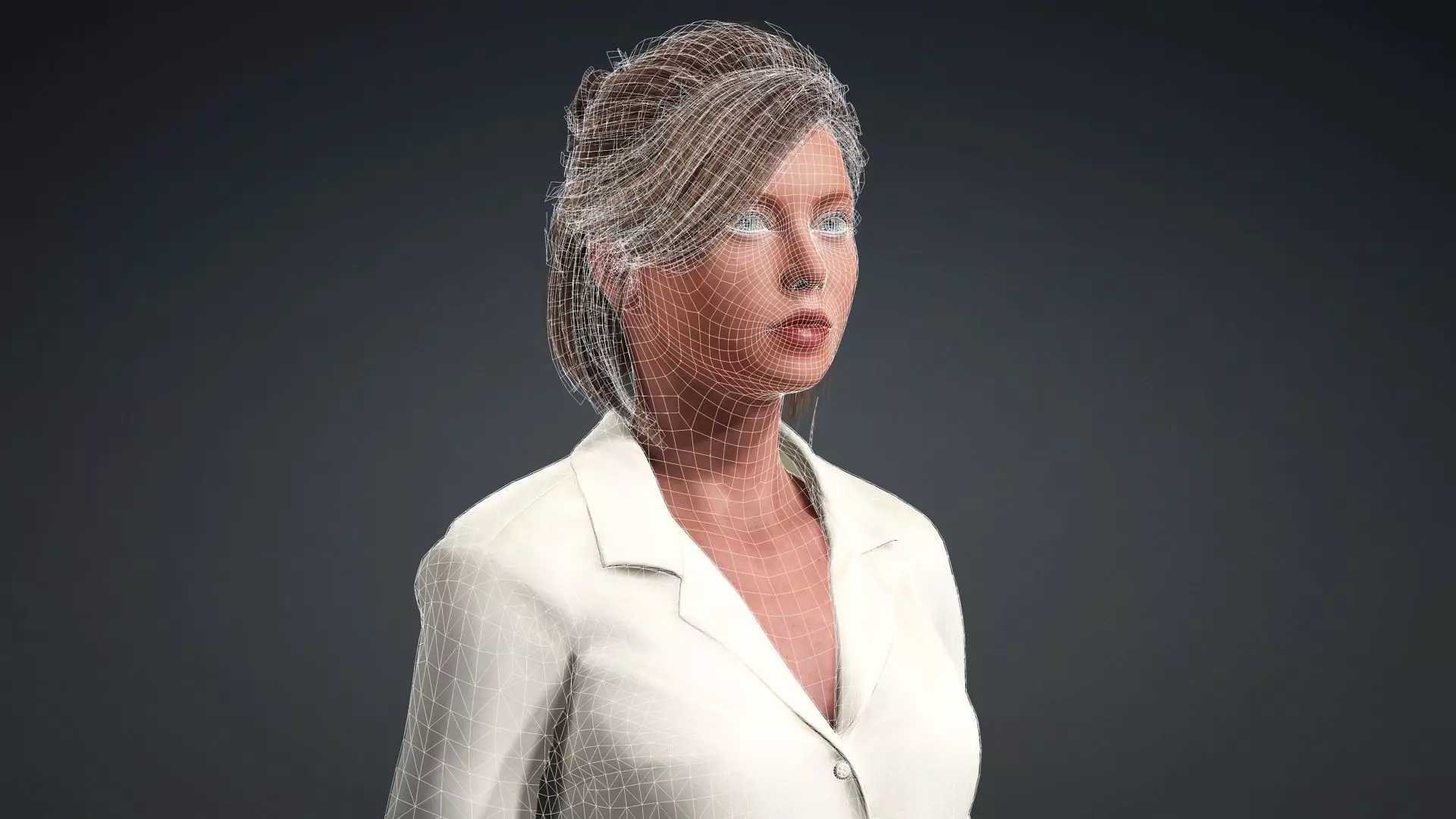 Realistic Woman 3D Model 3D model_18