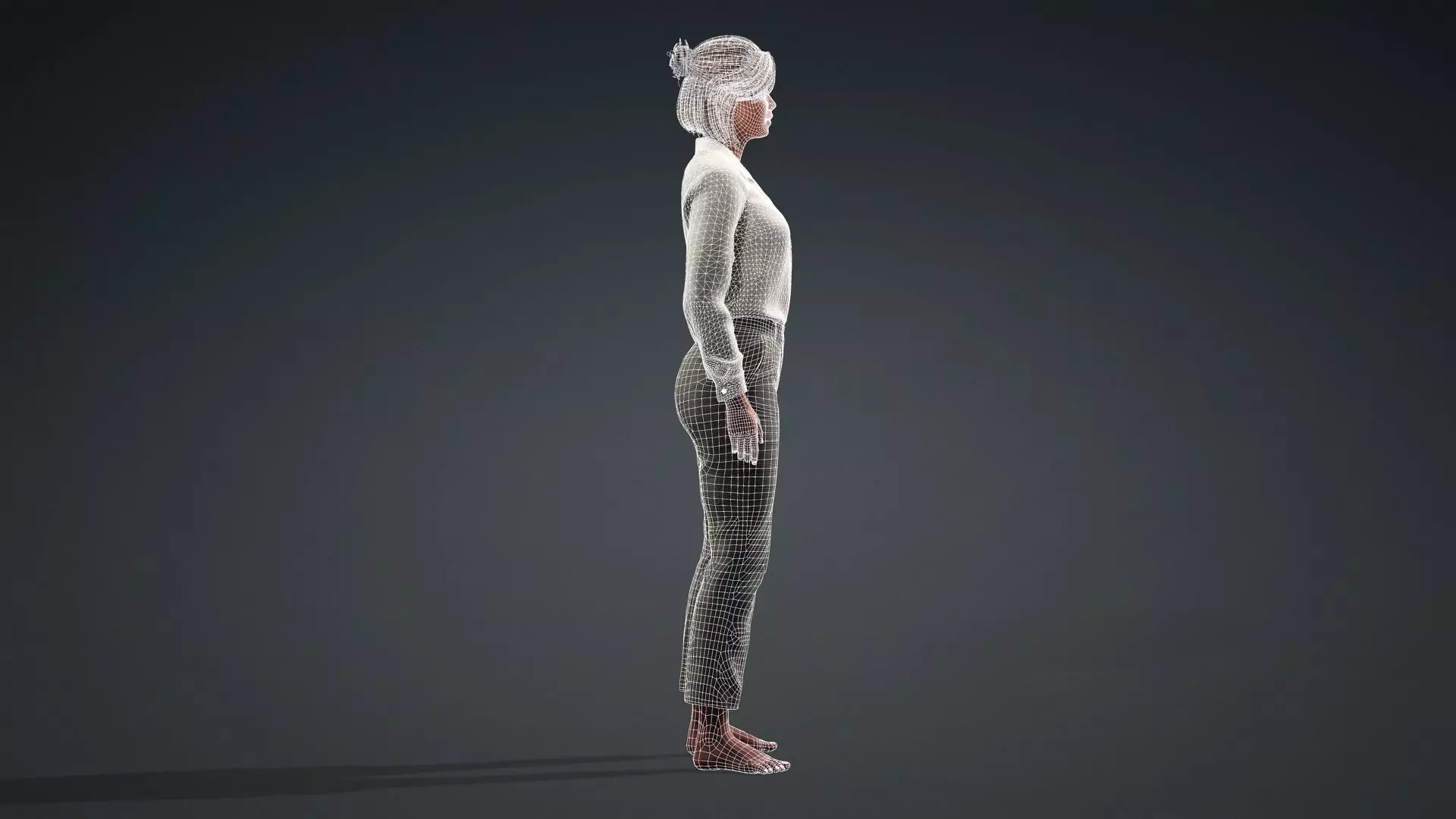 Realistic Woman 3D Model 3D model_13