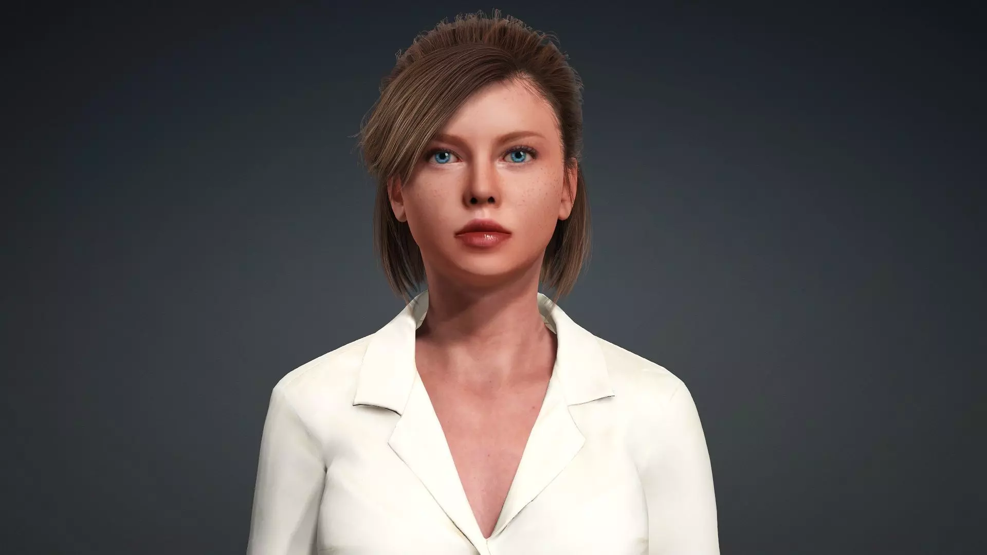 Realistic Woman 3D Model 3D model_7