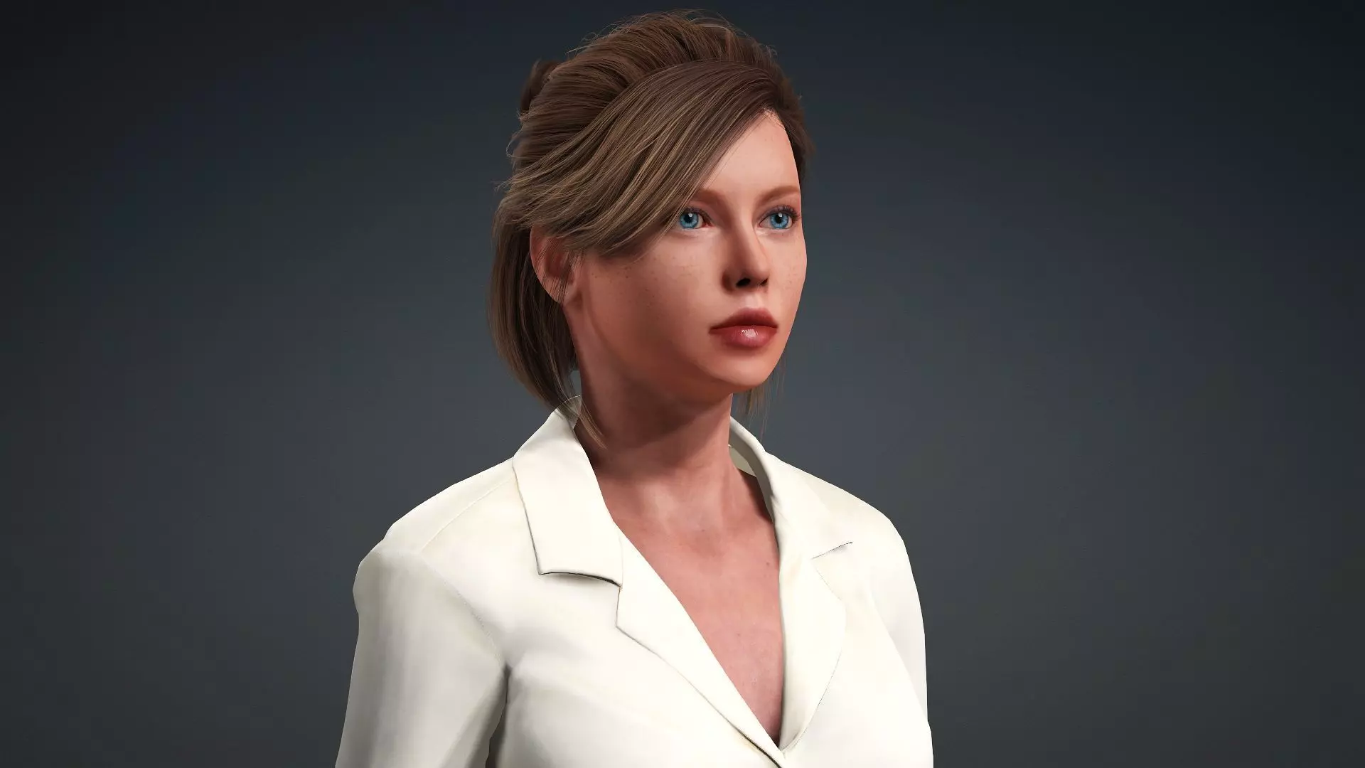 Realistic Woman 3D Model 3D model_8