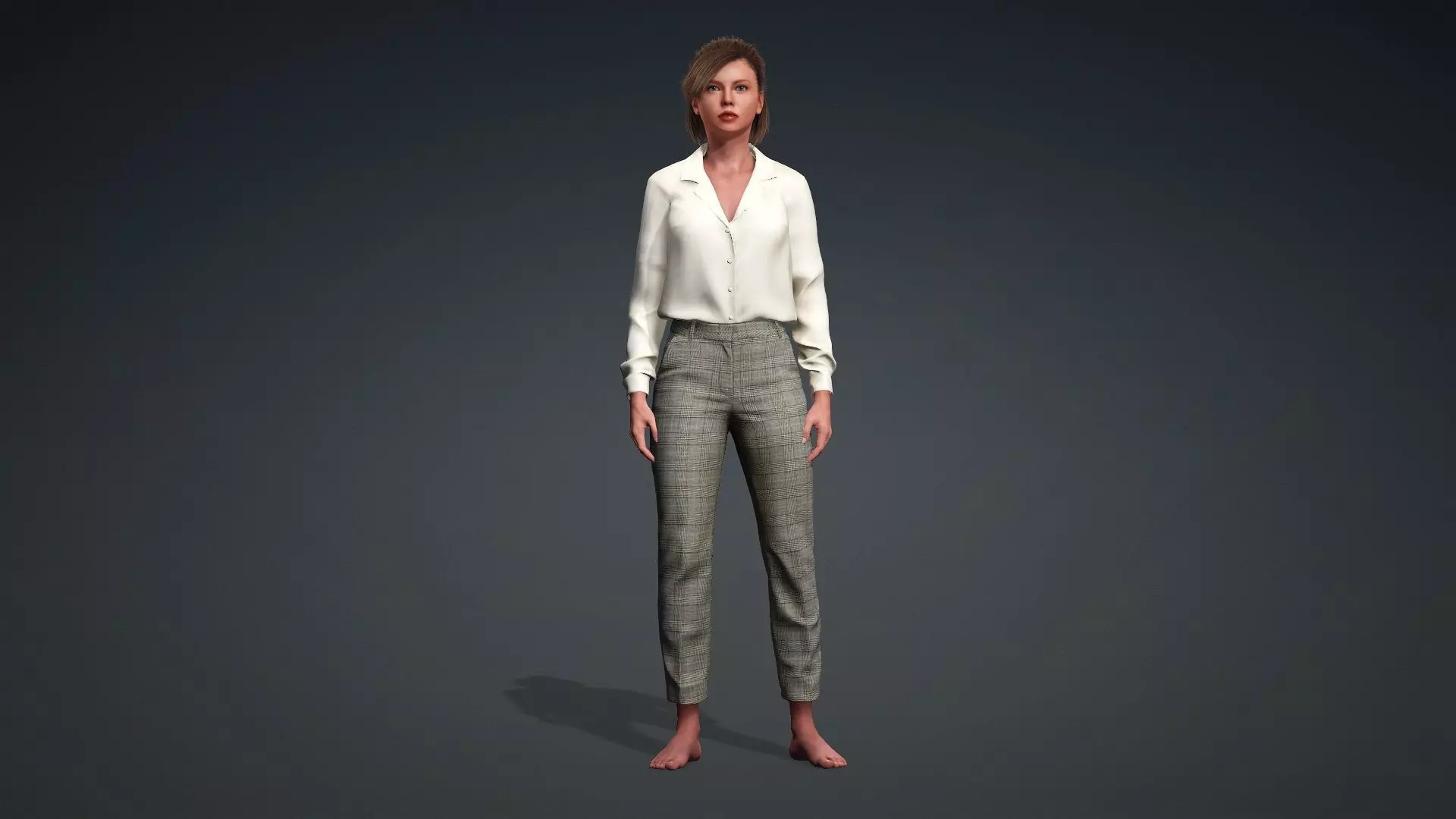 Realistic Woman 3D Model 3D model_2