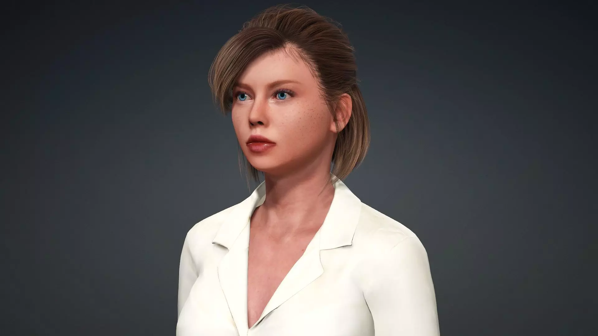 Realistic Woman 3D Model 3D model_9