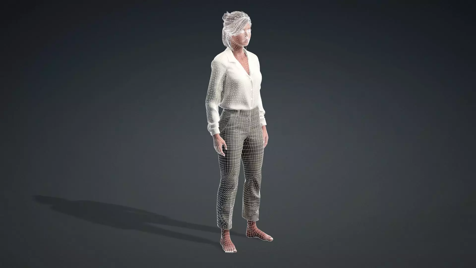 Realistic Woman 3D Model 3D model_20