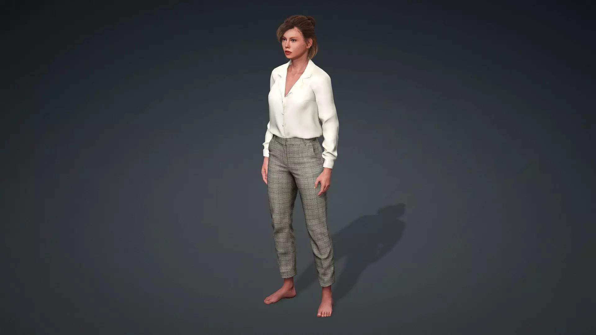 Realistic Woman 3D Model 3D model_11