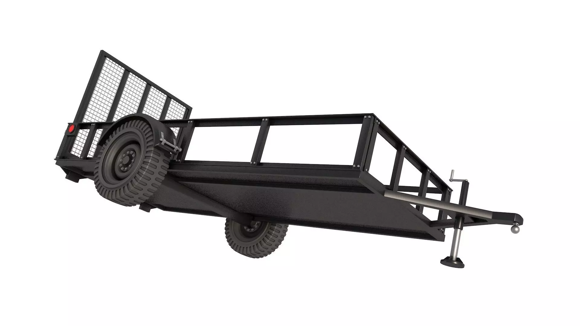 Utility Trailer 3D model_3