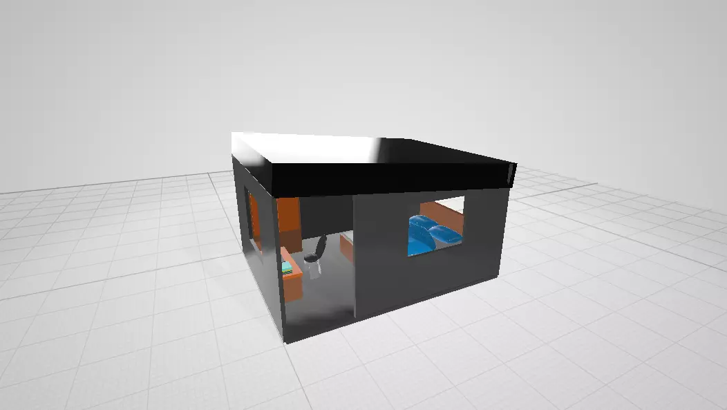 3d Bedroom 3D print model_4