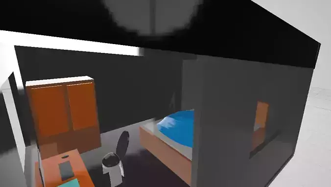 3d Bedroom 3D print model