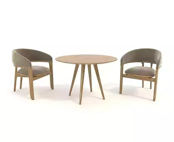 Modern Table and Chair Set 5