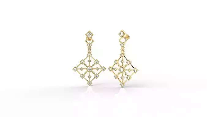 EARRING ART DECO 3D print model EARRING ART DECO 3D print model