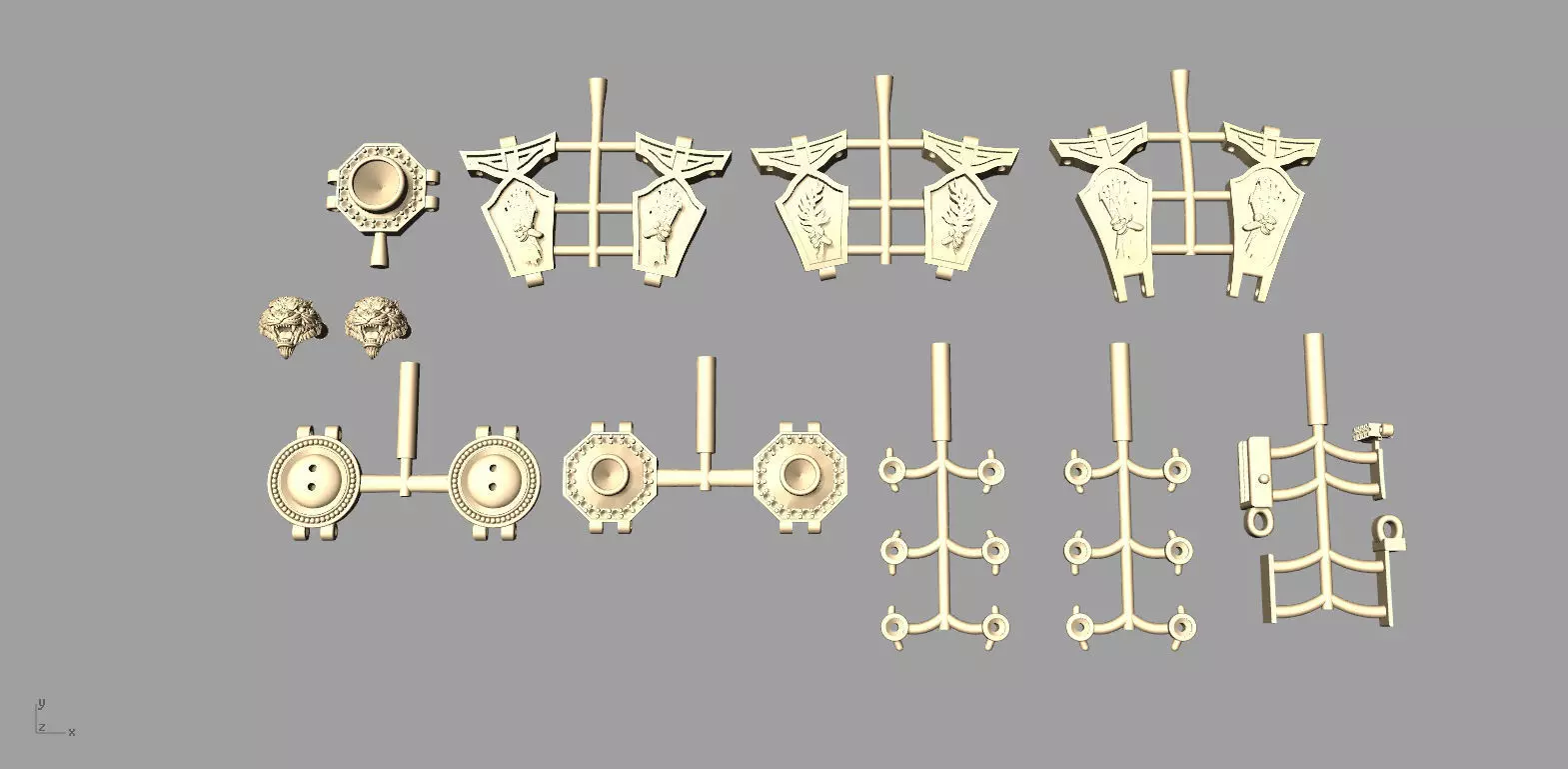 Golden Tiger Power Bracelet Luxury Gold Jewelry 3D print model_13