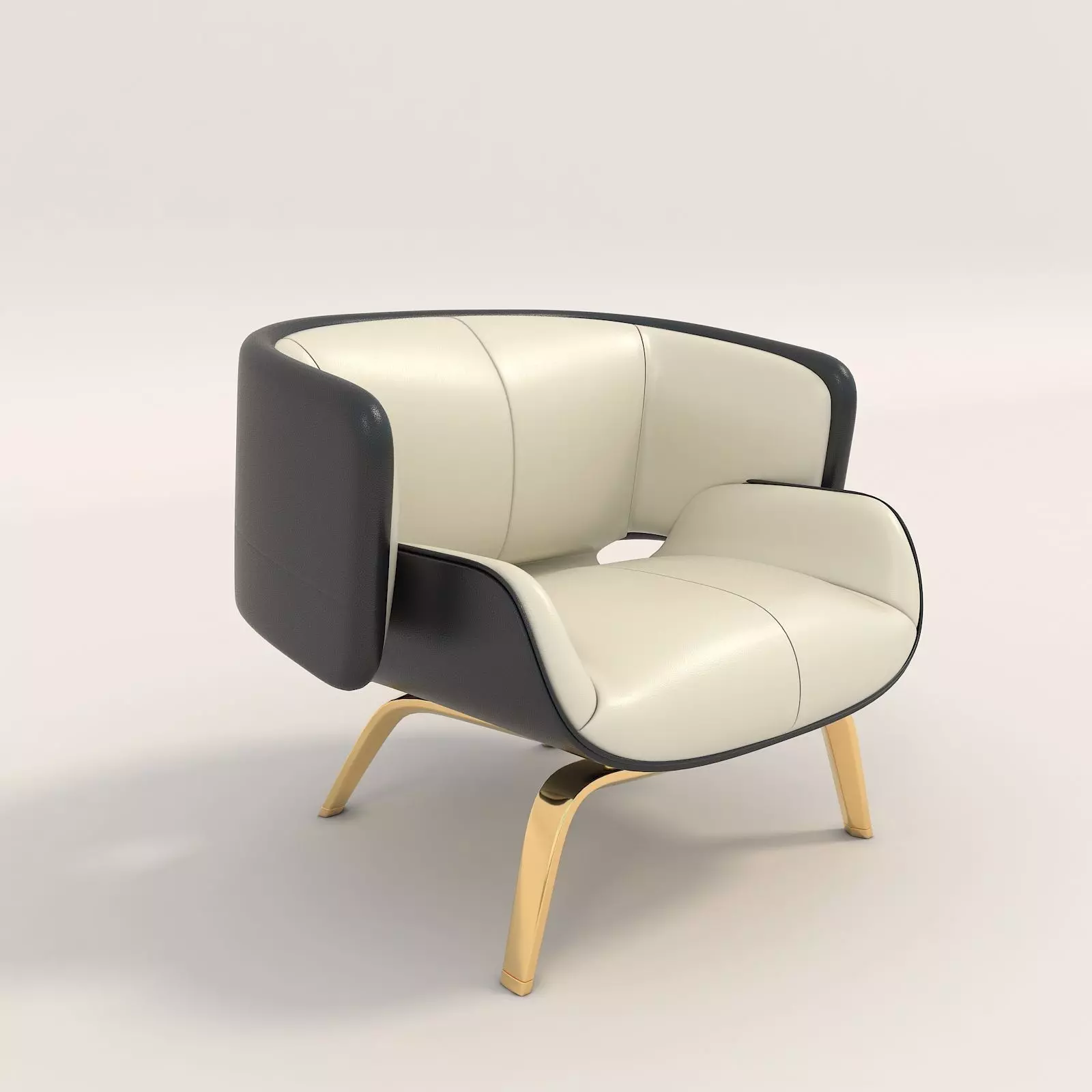 Modern Coffee Table and Armchair Set 8 3D model_5