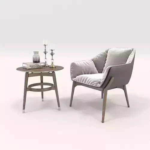 Modern Coffee Table and Armchair Set 10