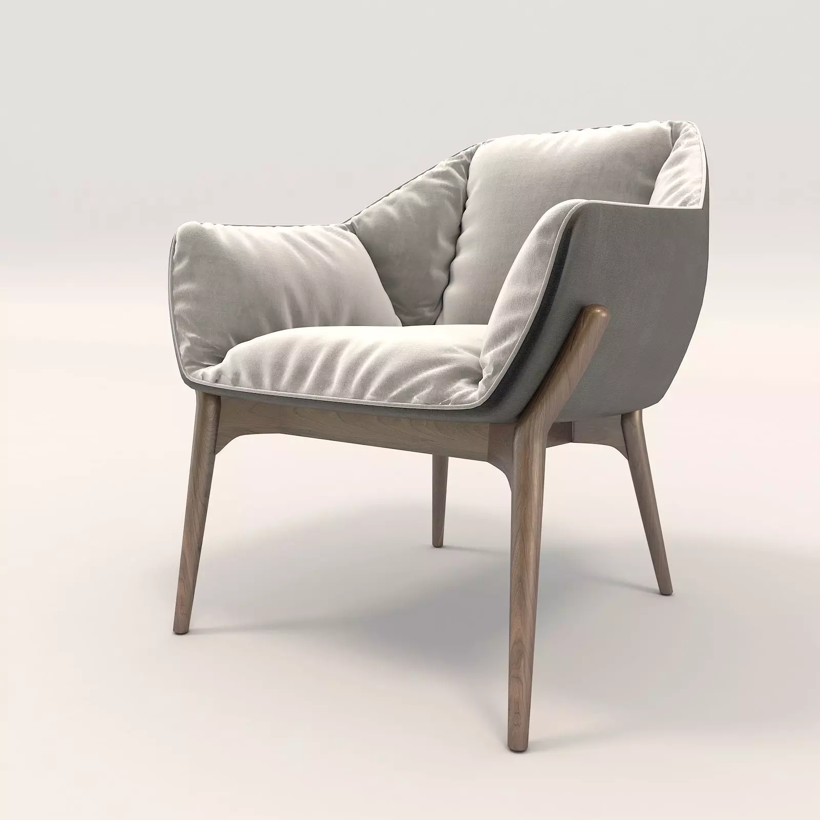 Modern Coffee Table and Armchair Set 10 3D model_5