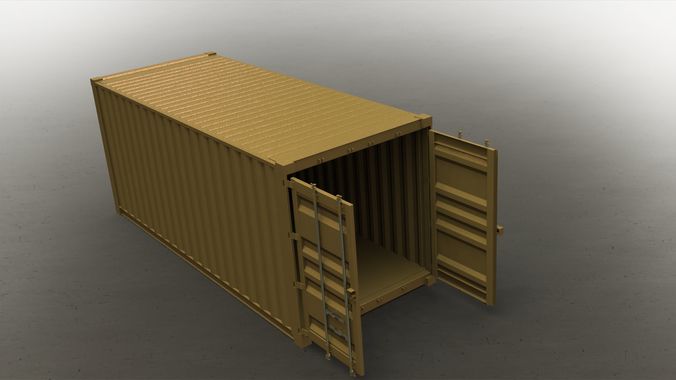 Container shipping 3D model