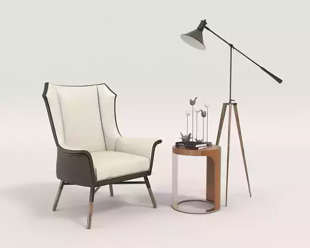 Modern Coffee Table and Armchair Set 12