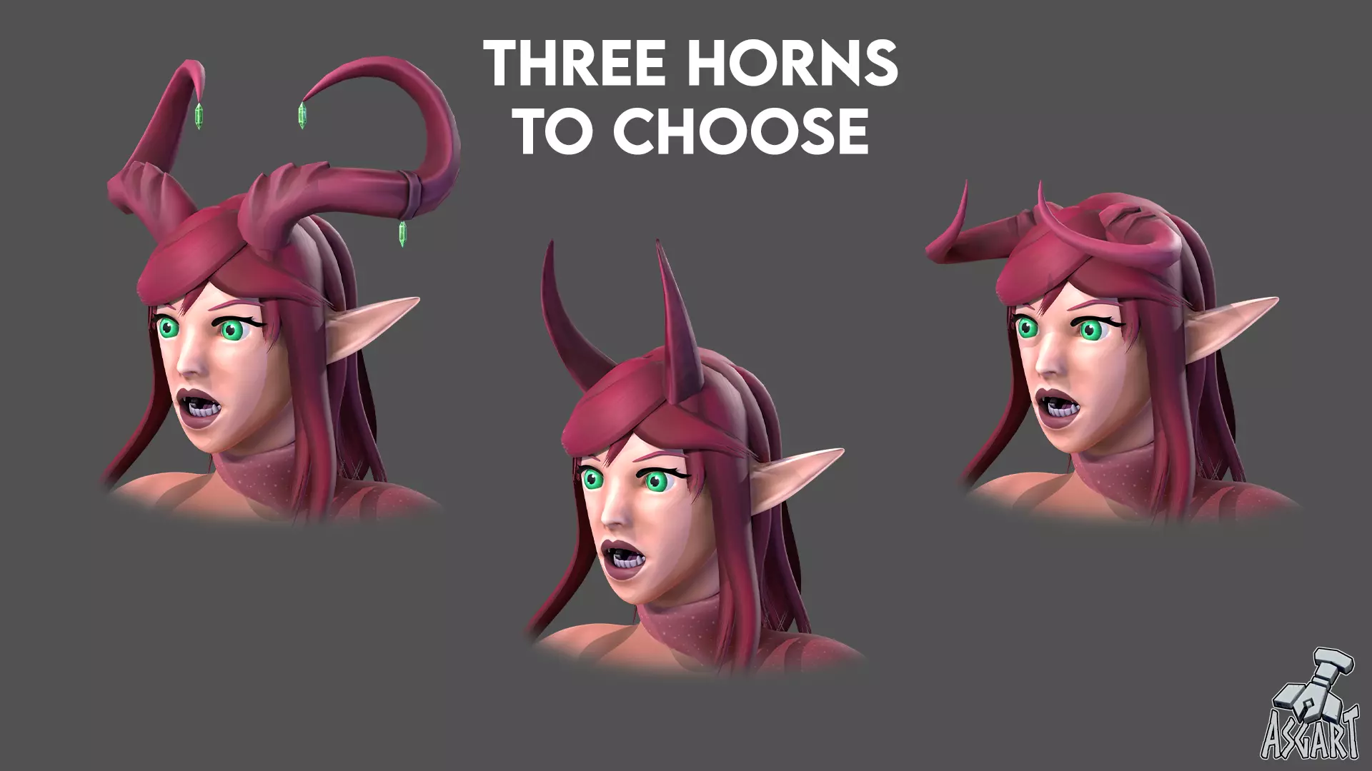 Succubus - 3D Character - VRChat-Ready Avatar Low-poly 3D model_5