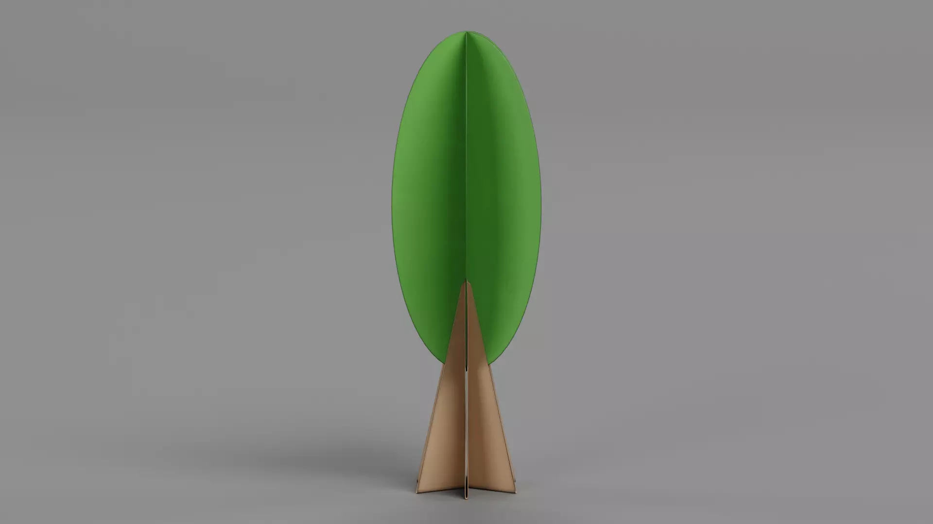 Paper Tree V5 Low-poly 3D model_2