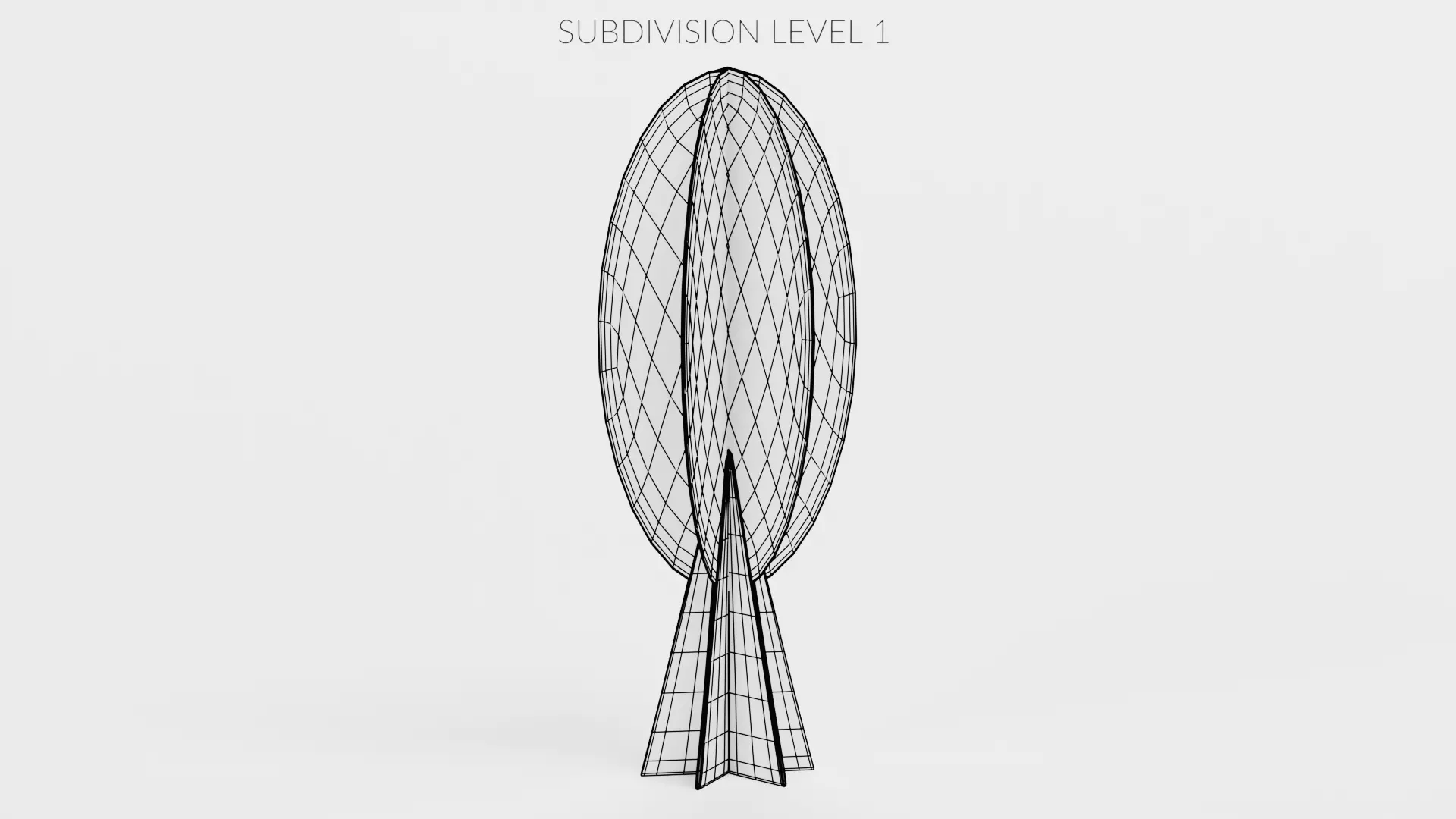 Paper Tree V5 Low-poly 3D model_9