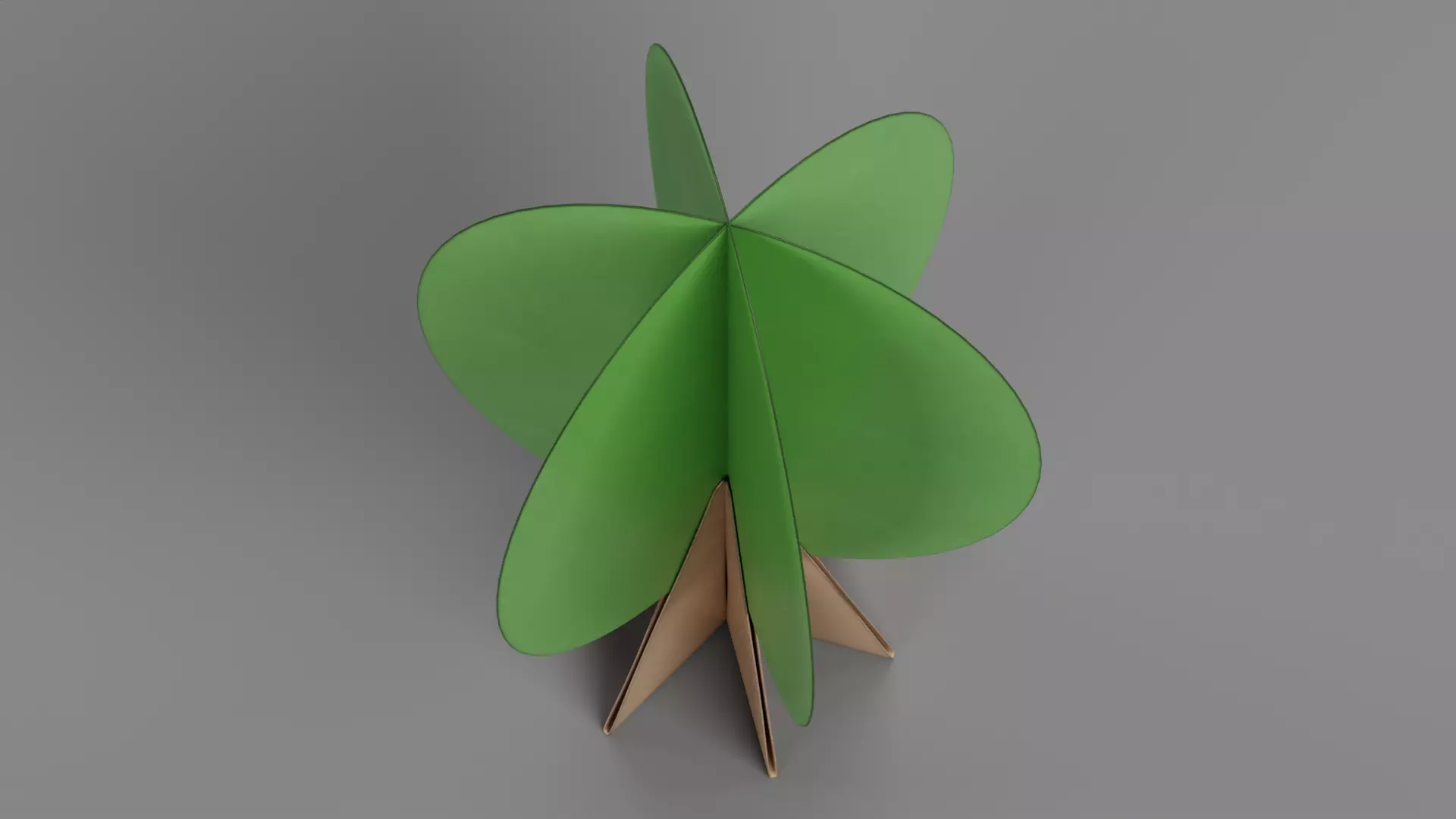 Paper Tree V5 Low-poly 3D model_6