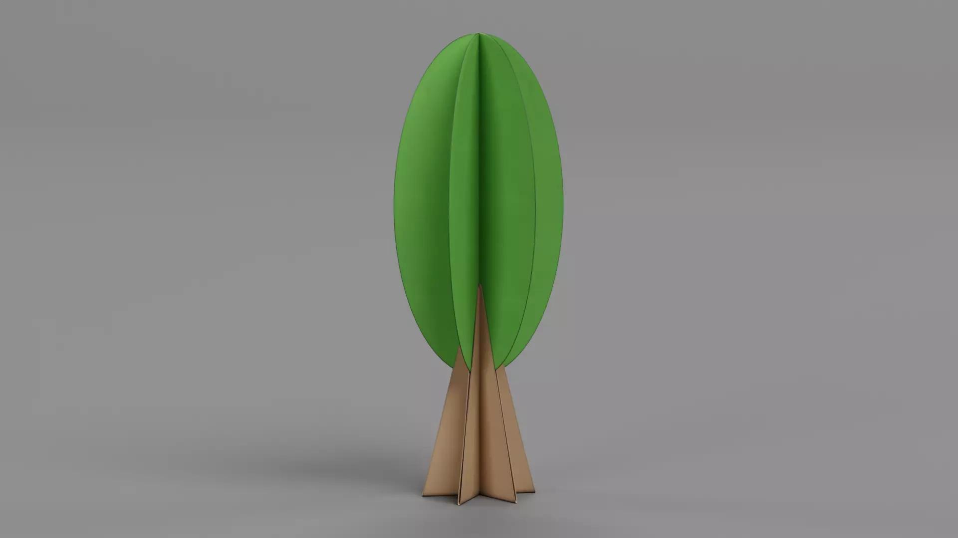 Paper Trees Low-poly 3D model_10