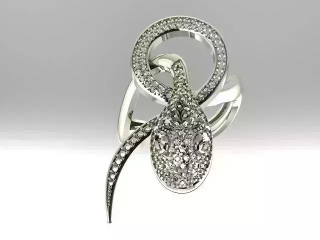 Snake ring 3D print model