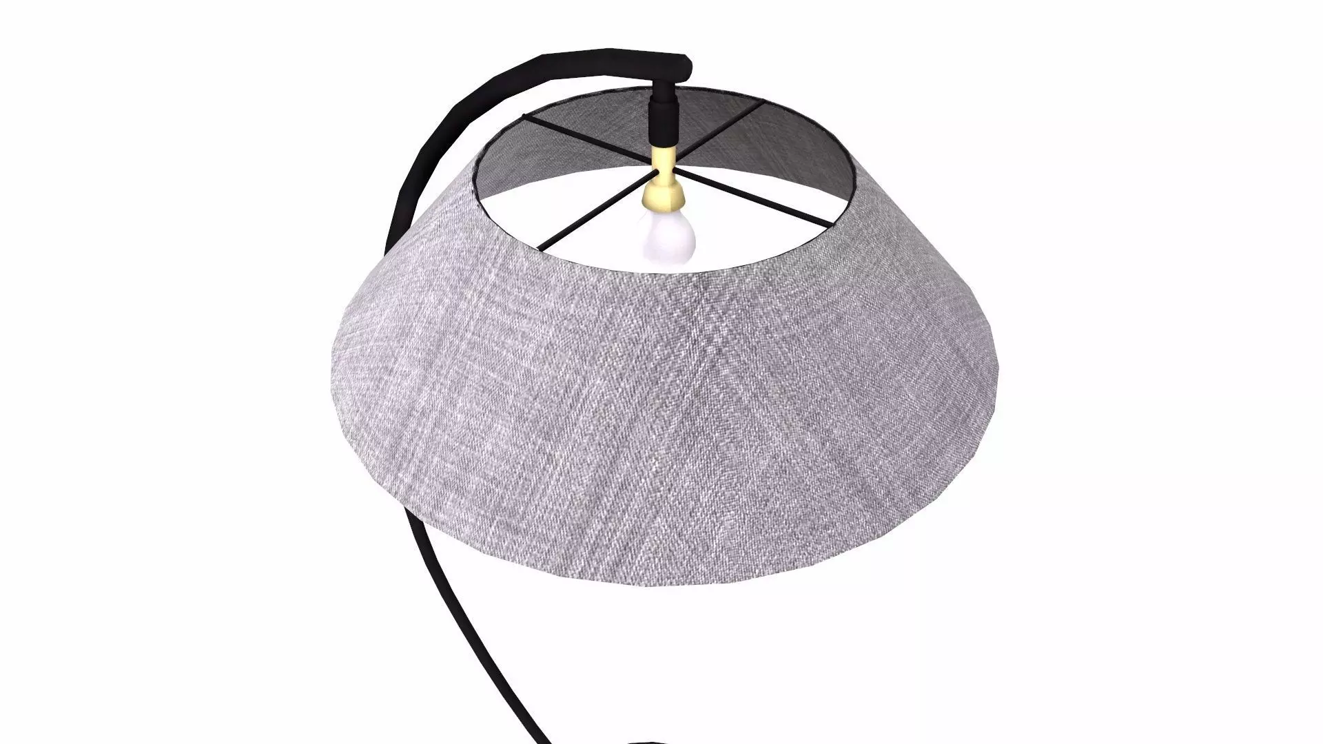 Table Lamp Low-poly 3D model_4