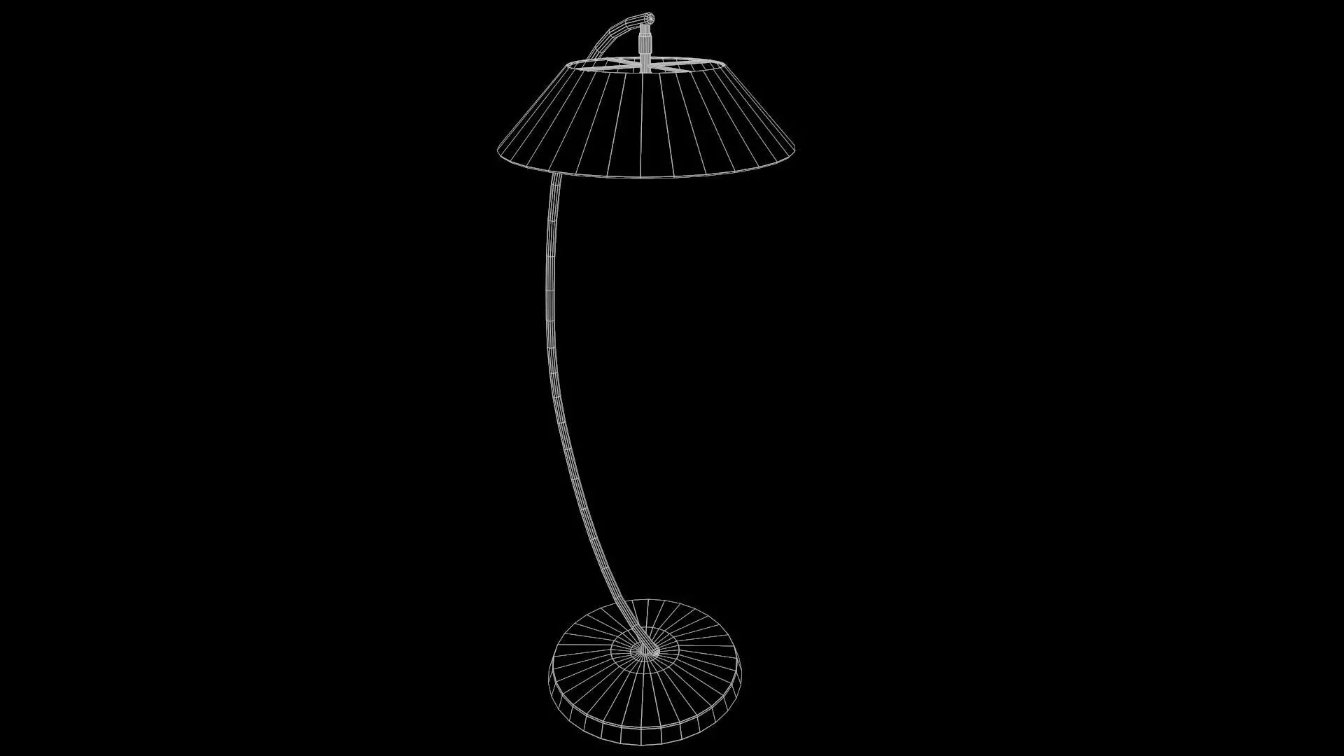 Table Lamp Low-poly 3D model_6