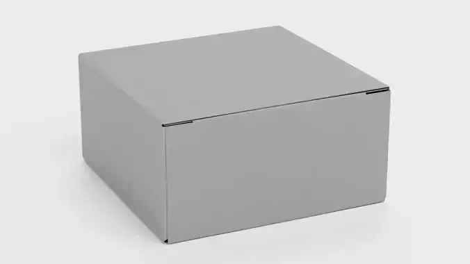 Carboard Box - Neutral Paper Package V2 - Rigged