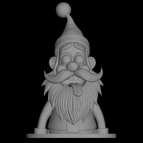 christmas father bust 3D print model