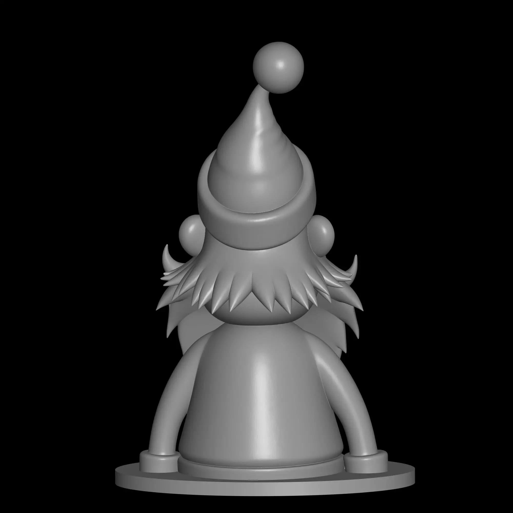 christmas father bust 3D print model_3