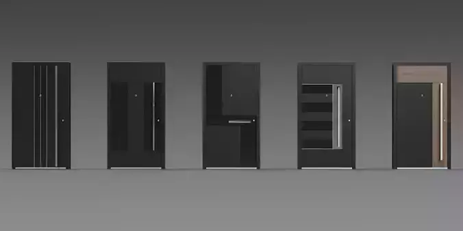 Modern Front Door Collection 3D model