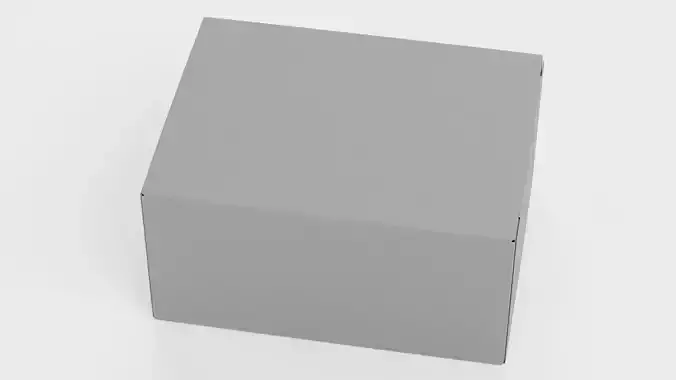 Carboard Box - Neutral Paper Package V4 - Rigged