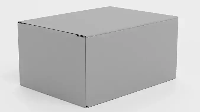 Carboard Box - Neutral Paper Package V4 - Rigged