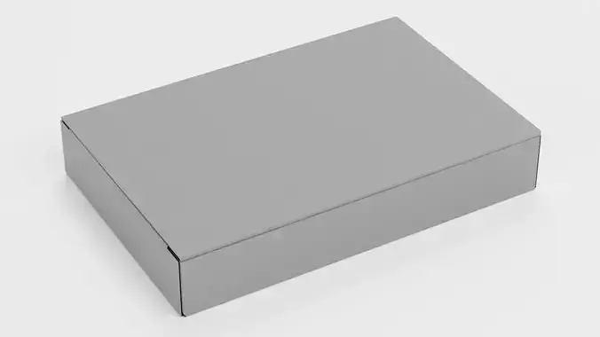 Carboard Box - Neutral Paper Package V5 - Rigged
