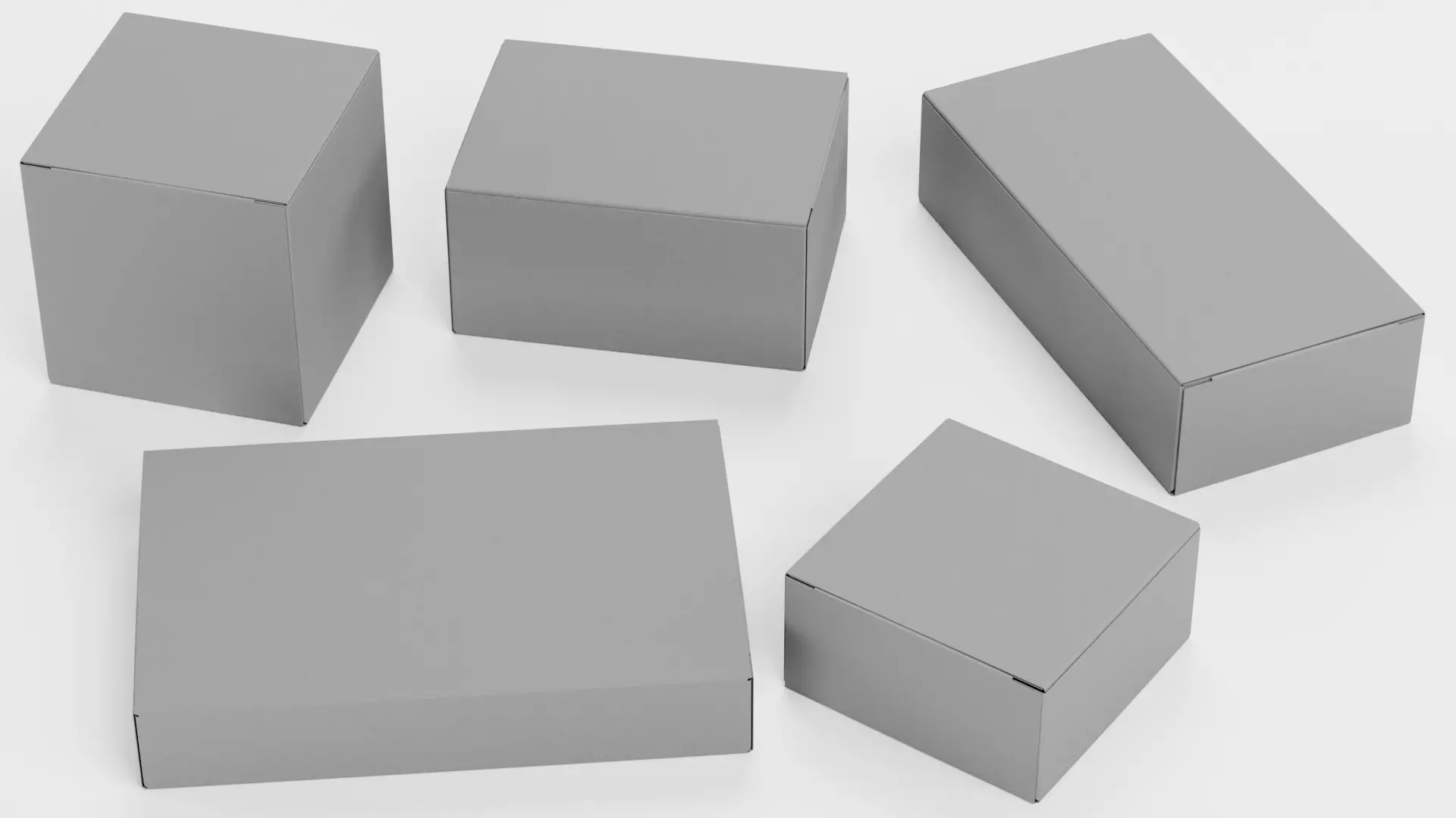 -Paper Boxes - Fully Rigged- Low-poly 3D model_0