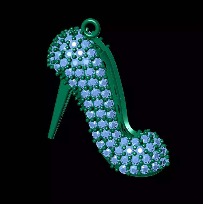 Clogs pendant 3D print model_1