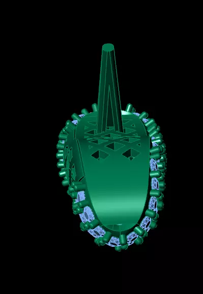 Clogs pendant 3D print model_8