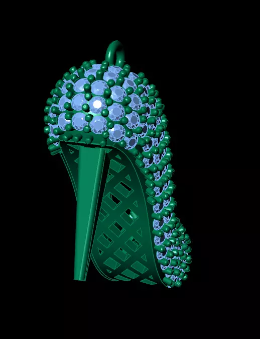 Clogs pendant 3D print model_7