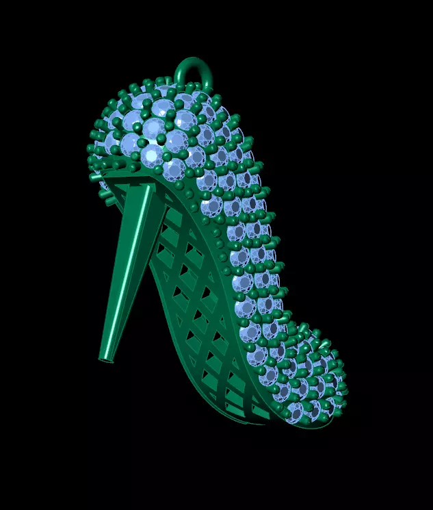 Clogs pendant 3D print model_4