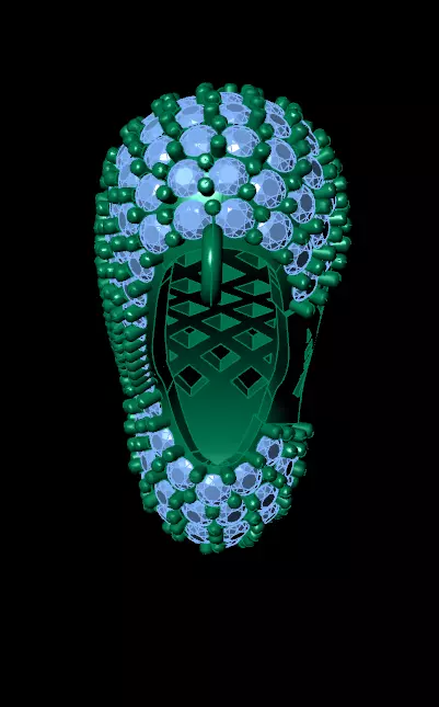 Clogs pendant 3D print model_5