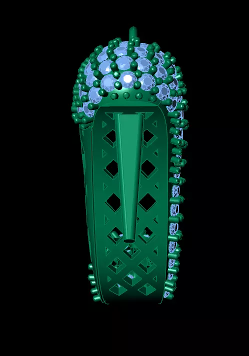 Clogs pendant 3D print model_3