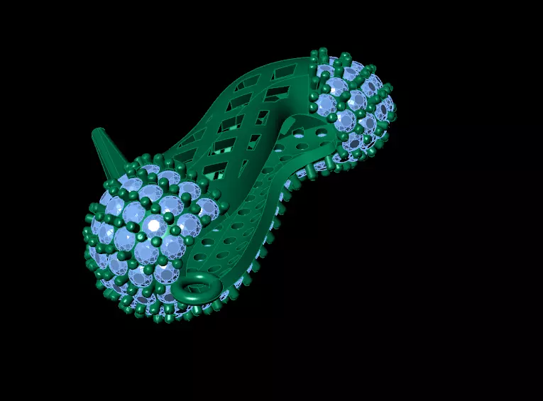 Clogs pendant 3D print model_6