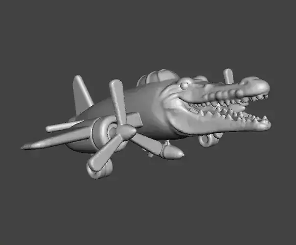 BRAINROT BOMBARDIRO CROCODRILO SCULPTURE FIGURE MODEL STATUE TOY