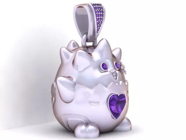 PIKKY PENDANT 3D PRINTABLE MODEL  3D print model_2