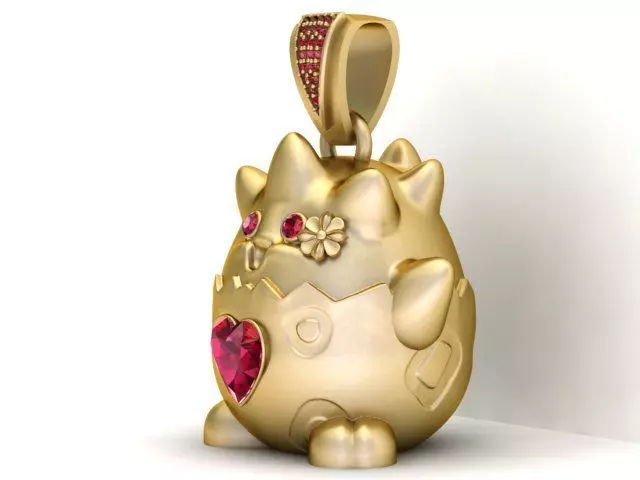 PIKKY PENDANT 3D PRINTABLE MODEL  3D print model_3