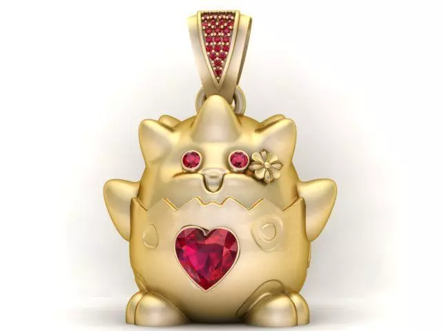 PIKKY PENDANT 3D PRINTABLE MODEL  3D print model_1