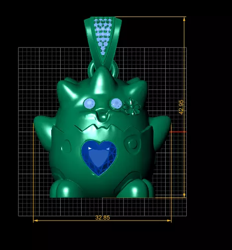 PIKKY PENDANT 3D PRINTABLE MODEL  3D print model_4