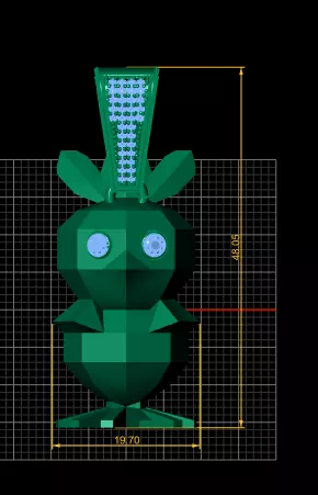 Low-Poly Bird Pendant 3D Printable Model 3D print model_4