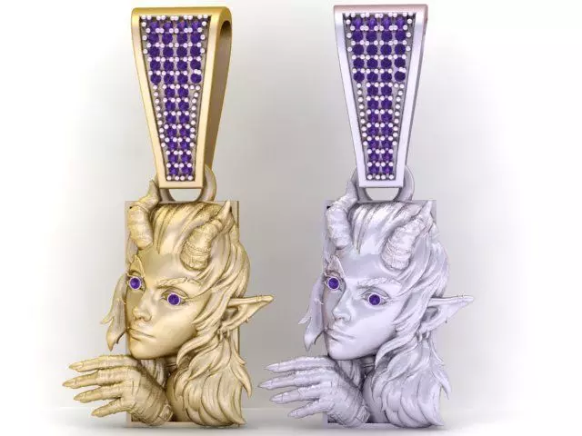 LADIES PENDANT 3D PRINATBLE MODEL Free 3D print model